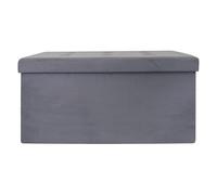THE HOME DECO FACTOR Coffre Banc Pliable Polyester 76, 50 x 37, 50 cm