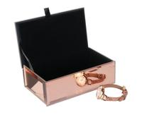 The Home Deco Factory - Boîte à bijoux design Chic - Rose cuivré