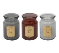 The Home Deco Factory - Bougie parfumée en pot Apothicaire (Lot de 3) G