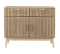 The Home Deco Factory - Buffet 2 tiroirs et 2 portes Saulk en bois - Marron - Saulk Marron G