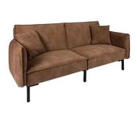 Canapé Club Convertible Minota 198cm Marron Marron