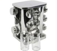The Home Deco Factory - Carrousel à épices 12 pots argent G