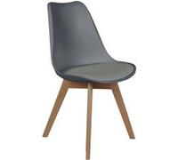 - Chaise scandinave avec cousin - H. 83 cm - Gris