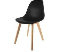 - Chaise scandinave Coque - H. 83 cm - Noir