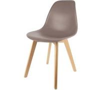 - Chaise scandinave Coque - H. 83 cm - Taupe