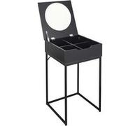 The Home Deco Factory - Coiffeuse compacte en bois Abott Noir Noir G