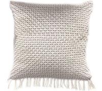 The Home Deco Factory - Coussin à franges Ethnical - L. 40 x l. 40 cm - Blanc - Ethnical Blanc