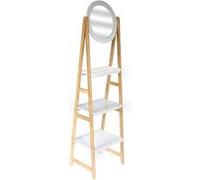 Etagère de salle de bain design scandi Copenhague - L. 43 x H. 163 cm - Blanc