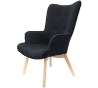 - Fauteuil de salon scandi Helsinki - Noir - Helsinki