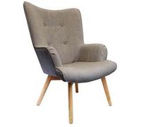 Fauteuil Helsinki Gris Design Patchwork Home Deco Factory
