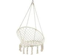 The Home Deco Factory - Fauteuil suspendu macramé Terre inconnue 120 x 80 cm Beige G