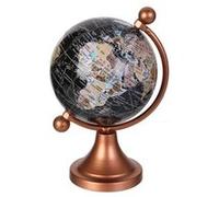 The Home Deco Factory - Globe terrestre en métal - H.14cm - Marron cuivré - Globo Marron