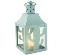 The Home Deco Factory - Lanterne colorée avec chauffe-plat LED Exotique Cactus Bleu, Bleu G