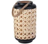 Lanterne Déco "Tressée" 38cm Noir