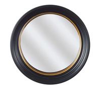 The Home Deco Factory - Miroir convexe Diam. 40,5 cm - Noir et Doré