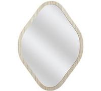 The Home Deco Factory - Miroir losange contour bois 44x60 cm - Marron Marron