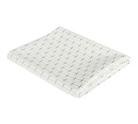 - Nappe en polyester motifs géométriques 140 x 250 cm argenté