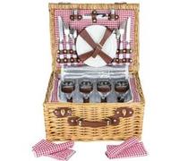 The Home Deco Factory - Panier de pique-nique en osier avec vaisselle Garden NC G