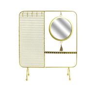 The Home Deco Factory - Porte bijoux miroir en métal - Doré