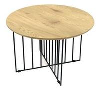 The Home Deco Factory - Table basse en bois et métal Maverick Beige G