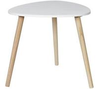 The Home Deco Factory - Table basse triangulaire SHELLY - Blanc - Shelly Blanc G