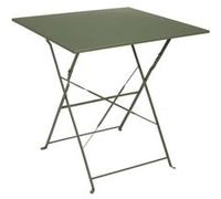The Home Deco Factory - Table de jardin pliante en métal Palerme Kaki Kaki G