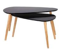 Lot De 2 Tables Gigogne Galet Noir Home Deco Factory