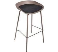 - Tabouret de bar design Hella - H. 84 cm - Marron Taupe - Hella