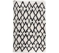 The Home Deco Factory - Tapis berbère en relief 60x90 cm fond beige fond beige