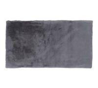 HOME DECO FACTORY TX9151 Tapis rectangulaire Imitation Fourrure Poil Fin Gris Polyester H1 x 60 x 110 cm