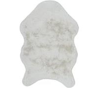 The Home Deco Factory - Tapis imitation fourrure poils fins - 60 x 90 cm - Ecru Ivoire