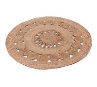 - Tapis rond en jute ajourée 90 cm