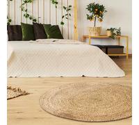 THE HOME DECO FACTORY Tapis Rond Jute 120 cm