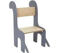 The Home Deco Kids - Chaise enfant en bois Animal Dino Gris G
