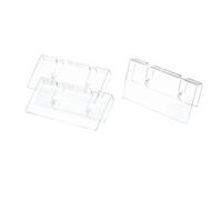 The Home Edit by iDesign Clips réutilisables pour boîtes ou bacs de rangement en plastique recyclé transparent