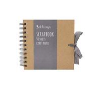 The Home Fusion Company Carnet de scrapbooking en papier kraft au design classique 3 tailles - Petit, moyen et grand livre de souvenirs