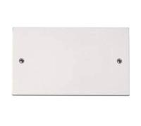 The Home Fusion Company Double Commande (2g) Électrique Blanche Prise Plaque Obturation