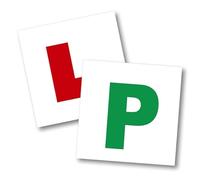 The Home Fusion Company Lot de 4 plaques magnétiques L et P pour apprenant conducteur extérieur de voiture