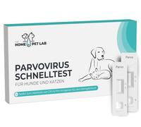 The Home Pet Lab Parvo Lot de 2 tests rapides pour chien et chat - Test de parvovirus fiable en cas de maladie féline suspectée (CPV, FPV) - Pour chiens et chats souffrant de parvovirose (2 tests)