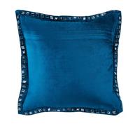 The HomeCentric Bleu Housse de Coussin canape, Solide Housse de Coussins, 30x30 cm Housse de Coussin canape, Velours Housse de Coussin canape, Cristaux Sparkly Housse de Coussin - Blue Crystal Palace