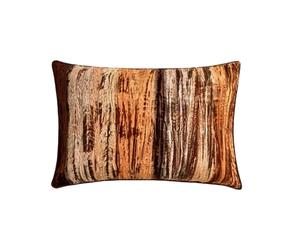 The HomeCentric Décoratif Marron Housse de Coussin Lombaire, 30 x 50 cm Velours Coussin, Housse de Coussin avec Velours ombré et froissé, Ombre Coussin, Moderne - Ombre Twist