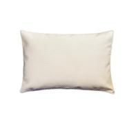 The HomeCentric Fait Main Blanche Housse de Coussin Lombaire, 30 x 40 cm Faux Cuir Coussin, Housse de Coussin avec Tressage de Panier, Couleur Unie Coussin, Moderne - White Suave