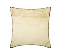The HomeCentric Perle D'Ivoire Couverture D'Oreillers, Couleur Unie Cord Perle 40x40 cm Taie d'oreiller Jet, Velours Jettent des Oreillers Couvrent, Contemporain Taies d'oreiller - Pearl Ivory Velvet