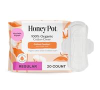 The Honey Pot Company, Lot de 20 compresses non végétales avec ailettes bio