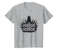 The Horror, The Canine Horror - They Eating The Dogs T-Shirt, Enfant, Gris Chiné, 6 Ans