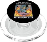 The Horrors are Never Ending Yet I Remain Silly Horreurs PopSockets PopGrip pour MagSafe