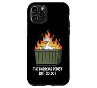 The Horrors Persist But So Do I Dumpster Funny Duck Lover Coque pour iPhone 11 Pro