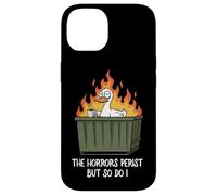 The Horrors Persist But So Do I Dumpster Funny Duck Lover Coque pour iPhone 14