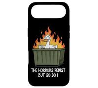 The Horrors Persist But So Do I Dumpster Funny Duck Lover Coque pour iPhone Air