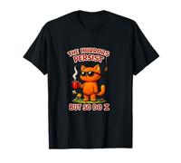 The Horrors Persist But So Do I Funny Cat Meme Coffee Citation T-Shirt